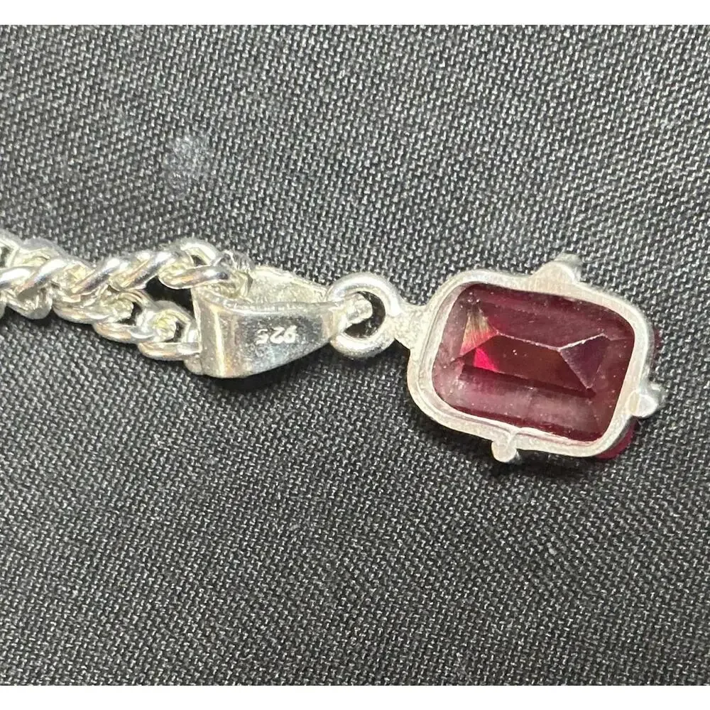$ Fire Red Sapphire Necklace